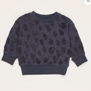 HUX 6/12m sweater 
HUX ANIMAL PLAY SWEATSHIRT- INK